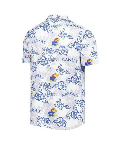 Men's White Kansas Jayhawks Performance Polo Shirt $41.00 Polo Shirts