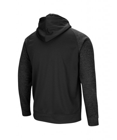 Men's Black Nebraska Huskers Blackout 3.0 Tonal Raglan Full-Zip Hoodie $33.00 Sweatshirt