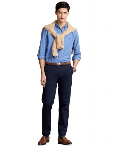 Men's Garment-Dyed Oxford Shirt Bastille Blue $63.45 Shirts