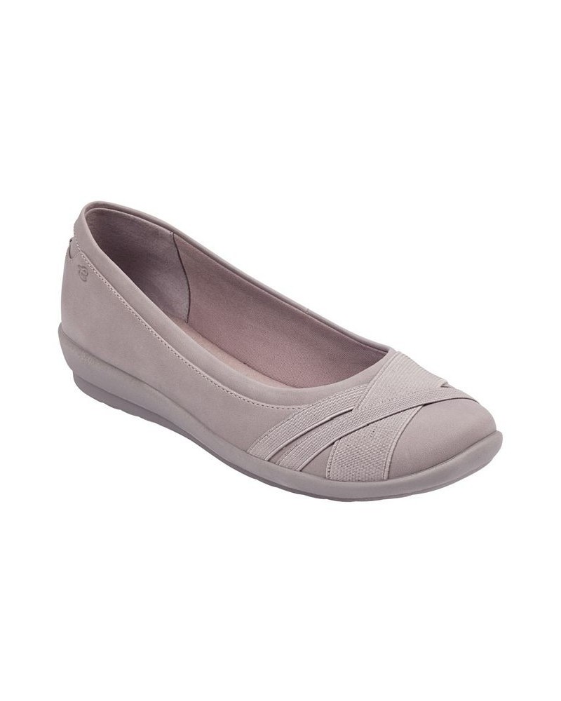 Women's Acasia Round Toe Slip-on Casual Flats Tan/Beige $43.45 Shoes