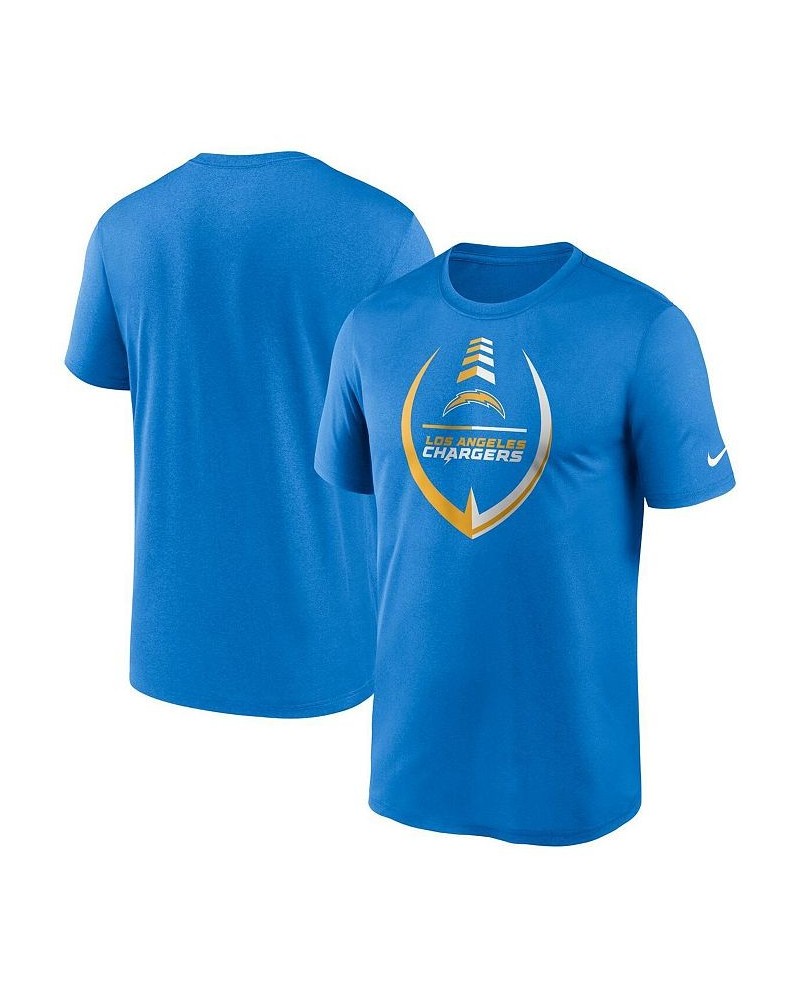 Men's Powder Blue Los Angeles Chargers Icon Legend Performance T-shirt $26.49 T-Shirts