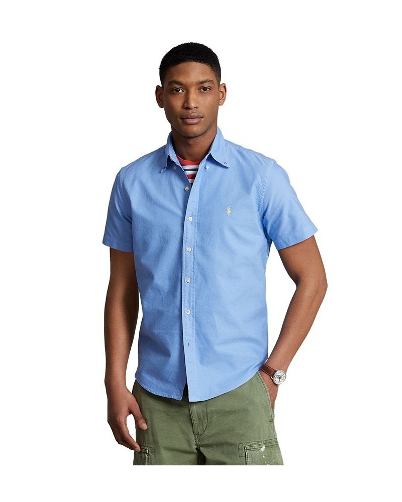 Men's Classic Fit Short Sleeve Oxford Shirt PD03 $42.50 Shirts