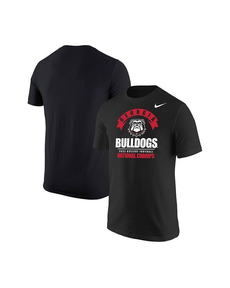 Men's Black Georgia Bulldogs College Football Playoff 2022 National Champions Banner T-shirt $22.94 T-Shirts