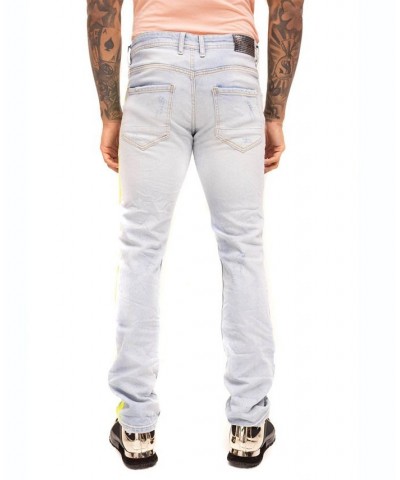 Men's Modern Splattered Stripe Jeans $69.65 Jeans