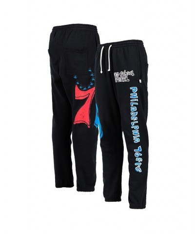 Men's Black Philadelphia 76ers Sweatpants $41.00 Pants