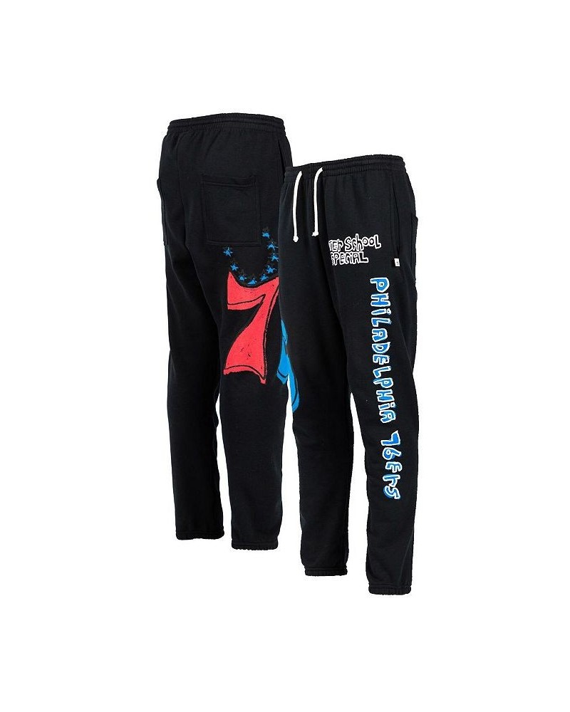 Men's Black Philadelphia 76ers Sweatpants $41.00 Pants