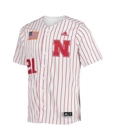 Men's White Nebraska Huskers Replica Baseball Jersey $28.70 Jersey