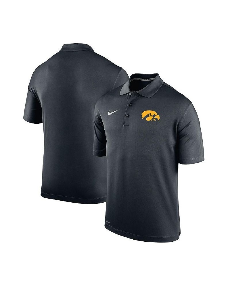 Men's Black Iowa Hawkeyes Big and Tall Primary Logo Varsity Performance Polo Shirt $32.80 Polo Shirts