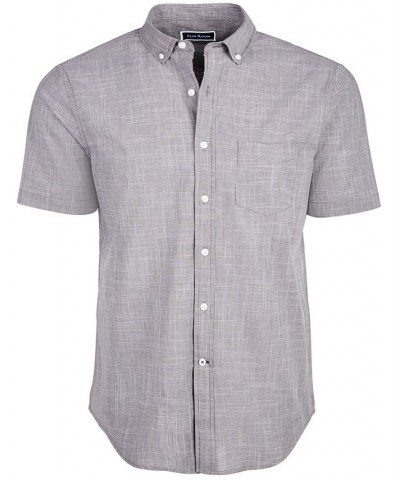 Men's Texture Check Stretch Cotton Shirt PD01 $16.69 Shirts