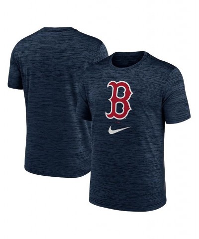 Men's Navy Boston Red Sox Logo Velocity Performance T-shirt $25.99 T-Shirts