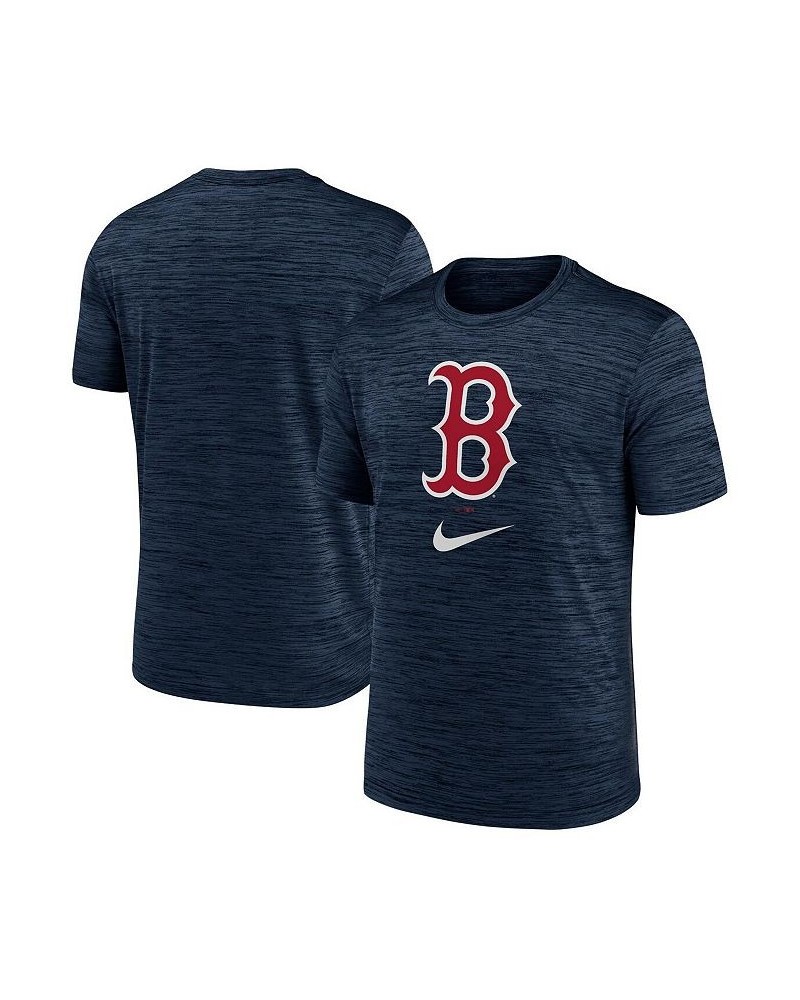 Men's Navy Boston Red Sox Logo Velocity Performance T-shirt $25.99 T-Shirts