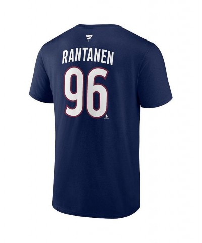 Men's Branded Mikko Rantanen Navy Colorado Avalanche 2022 Stanley Cup Champions Authentic Stack Name and Number T-shirt $20.1...