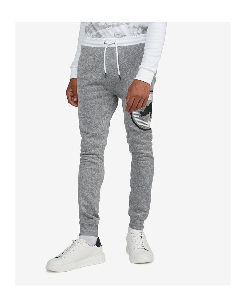 Men's Big and Tall Split Up Joggers Gray $23.20 Pants