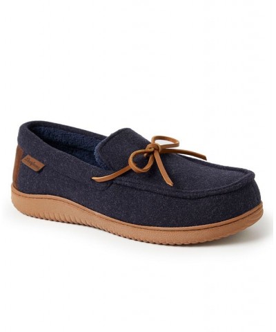 Men's Woodstock Energy Return Moccasin Slippers Blue $37.60 Shoes