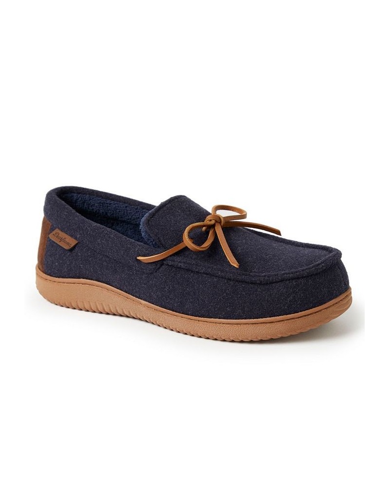 Men's Woodstock Energy Return Moccasin Slippers Blue $37.60 Shoes