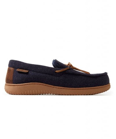 Men's Woodstock Energy Return Moccasin Slippers Blue $37.60 Shoes