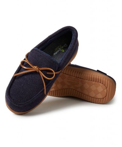 Men's Woodstock Energy Return Moccasin Slippers Blue $37.60 Shoes