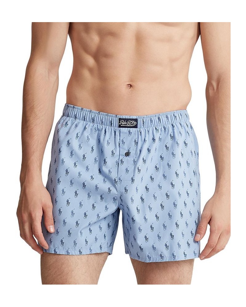 Men's Signature Pony Boxers Blue $20.14 Underwear