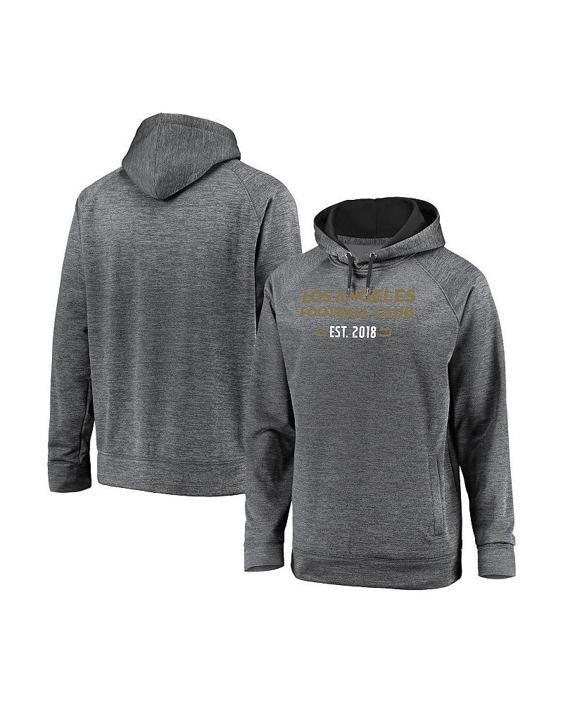 Men's Branded Gray LAFC Battle Charged Raglan Pullover Hoodie $37.50 Sweatshirt