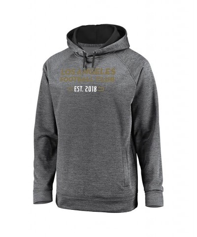 Men's Branded Gray LAFC Battle Charged Raglan Pullover Hoodie $37.50 Sweatshirt