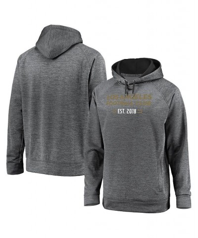 Men's Branded Gray LAFC Battle Charged Raglan Pullover Hoodie $37.50 Sweatshirt