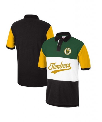 Men's Green Portland Timbers Since '96 Color Blocked Polo Shirt $36.55 Polo Shirts