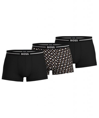 Men's 3pk. Bold Design Logo Trunks Multi $25.30 Underwear