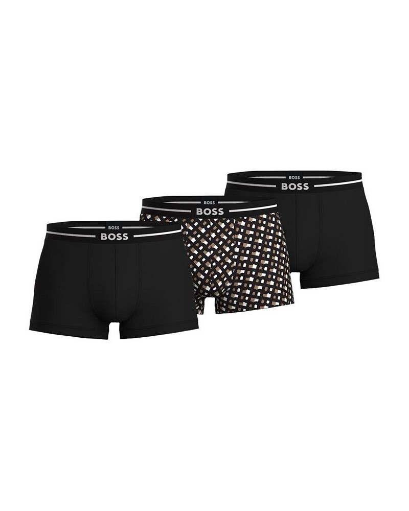 Men's 3pk. Bold Design Logo Trunks Multi $25.30 Underwear