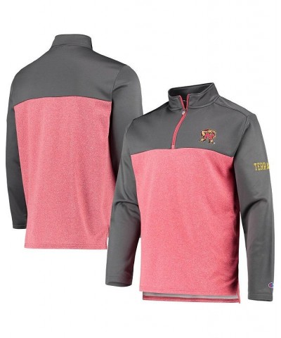 Men's Red Maryland Terrapins Gameday Quarter-Zip Jacket $28.20 Jackets