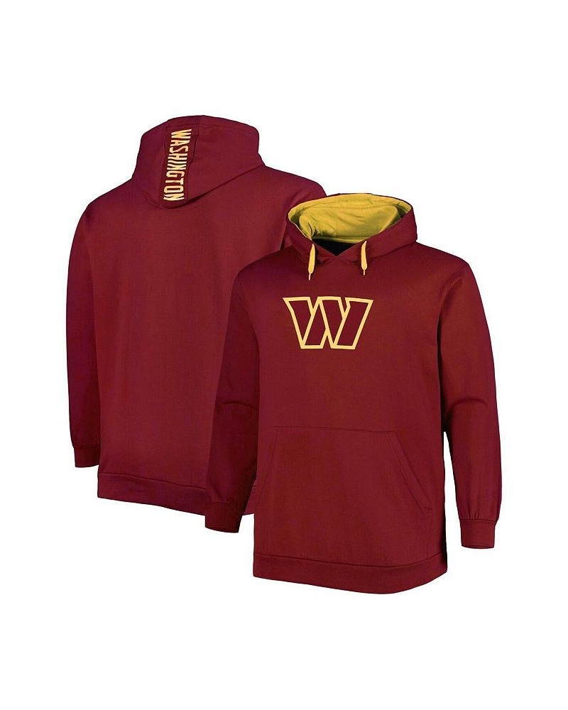 Men's Burgundy Washington Commanders Big and Tall Logo Pullover Hoodie $39.60 Sweatshirt