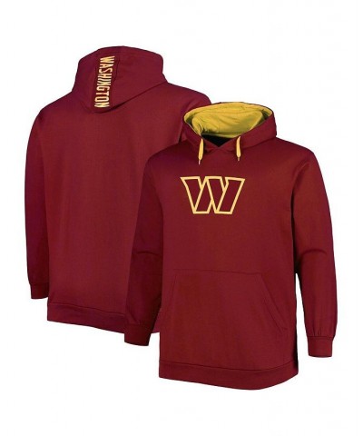 Men's Burgundy Washington Commanders Big and Tall Logo Pullover Hoodie $39.60 Sweatshirt