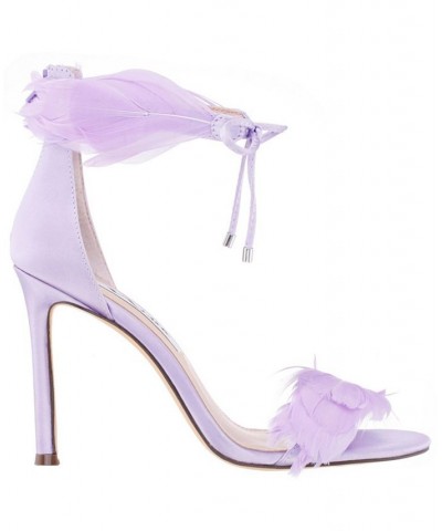 Women's Dianne Feather Detail Evening Pumps Purple $55.93 Shoes