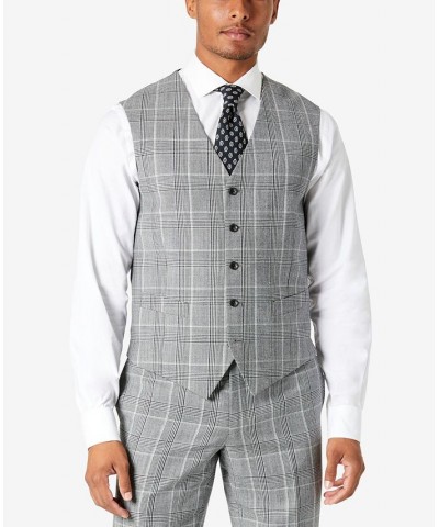 Men's Slim-Fit Vested Wool Suit Black $73.80 Suits