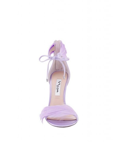 Women's Dianne Feather Detail Evening Pumps Purple $55.93 Shoes