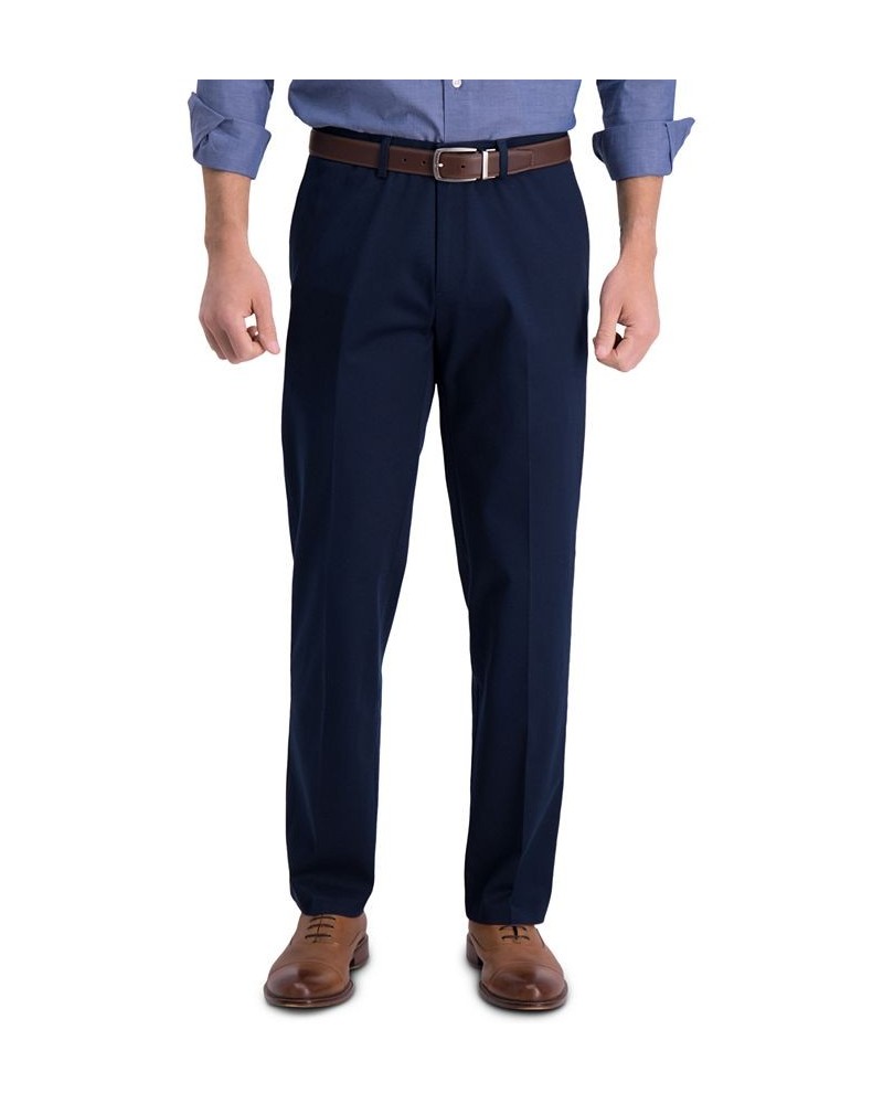 Men’s Iron Free Premium Khaki Straight-Fit Flat-Front Pant Dark Navy $23.65 Pants