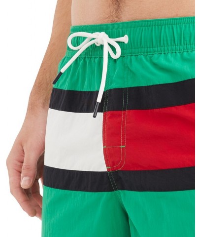 Men's Tommy Flag 7" Swim Trunks PD05 $17.34 Swimsuits