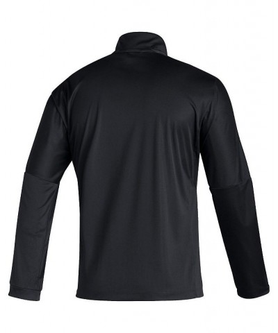 Men's Black Chicago Blackhawks Prime Blue Quarter-Zip Jacket $27.06 Jackets