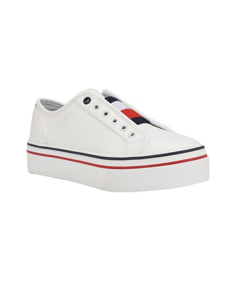 Women's Balie Casual Hi Wall Slip-on Sneakers White $39.50 Shoes