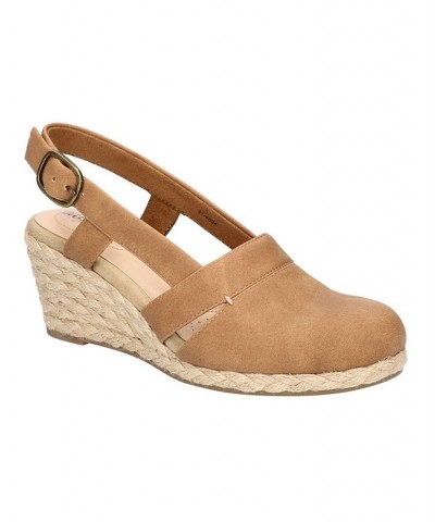 Women's Stargaze Espadrille Slingback Wedges Tan/Beige $34.50 Shoes