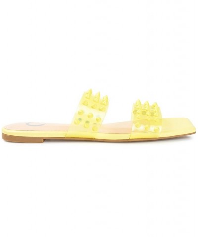 Women's Katari Lucite Sandals Yellow $37.60 Shoes