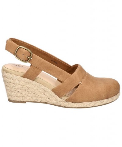 Women's Stargaze Espadrille Slingback Wedges Tan/Beige $34.50 Shoes