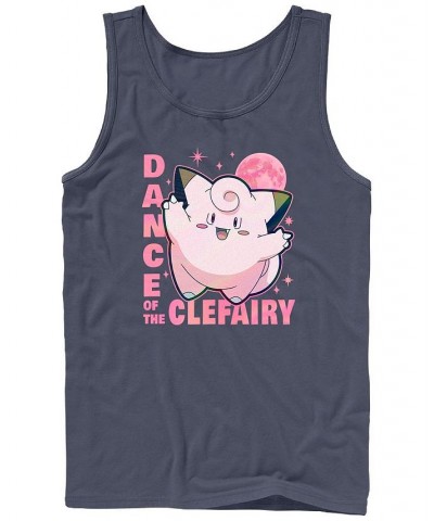 Men's Clefairy Dance Tank Blue $19.24 T-Shirts