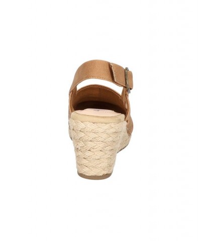 Women's Stargaze Espadrille Slingback Wedges Tan/Beige $34.50 Shoes