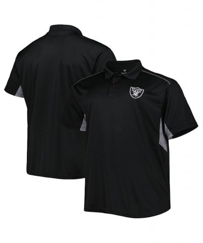 Men's Black Las Vegas Raiders Big and Tall Team Color Polo Shirt $23.97 Polo Shirts