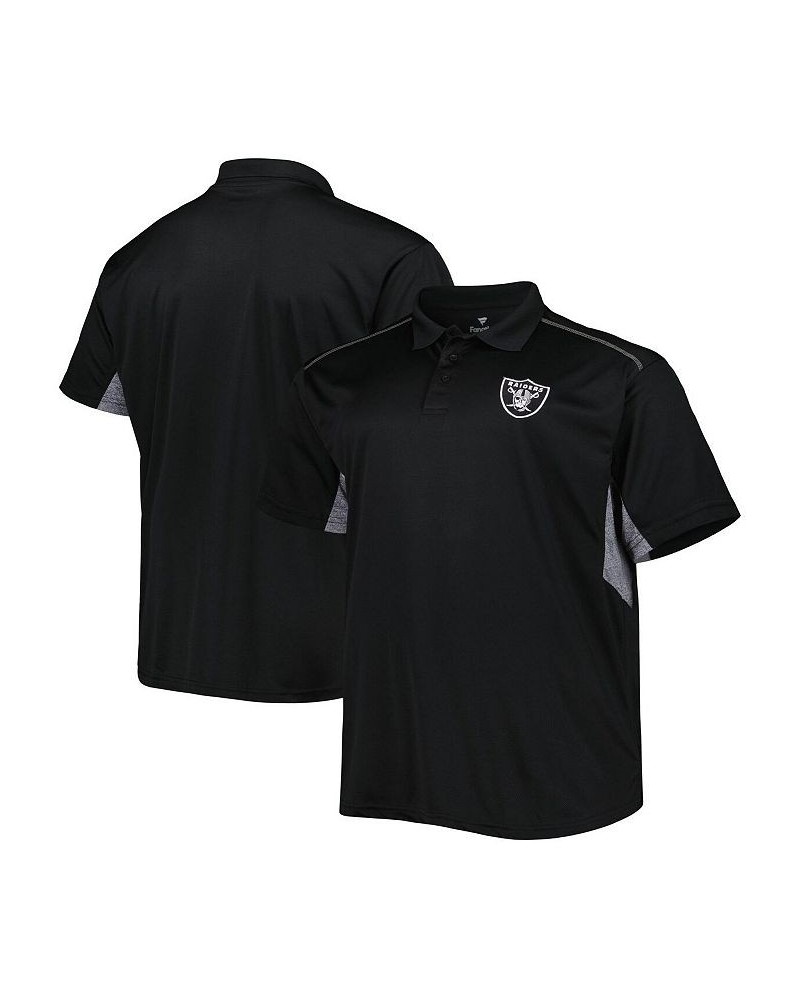 Men's Black Las Vegas Raiders Big and Tall Team Color Polo Shirt $23.97 Polo Shirts