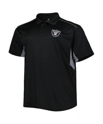 Men's Black Las Vegas Raiders Big and Tall Team Color Polo Shirt $23.97 Polo Shirts