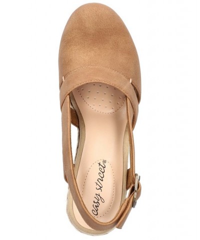 Women's Stargaze Espadrille Slingback Wedges Tan/Beige $34.50 Shoes