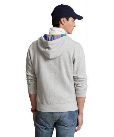 Men's Polo Bear Fleece Full-Zip Hoodie Gray $95.20 Sweatshirt