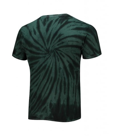 Men's Green Miami Hurricanes Brickhouse Vintage-Like Tubular Tie-Dye T-shirt $19.75 T-Shirts