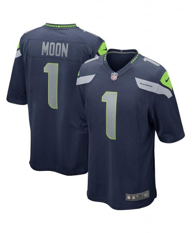 Men's Warren Moon College Navy Seattle Seahawks Game Retired Player Jersey $49.22 Jersey